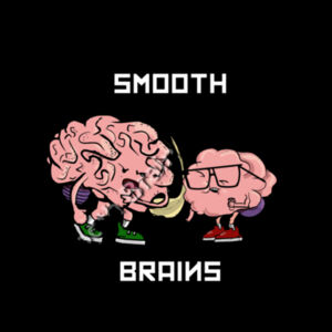 Womens Stencil Hood - Smooth Brains Design